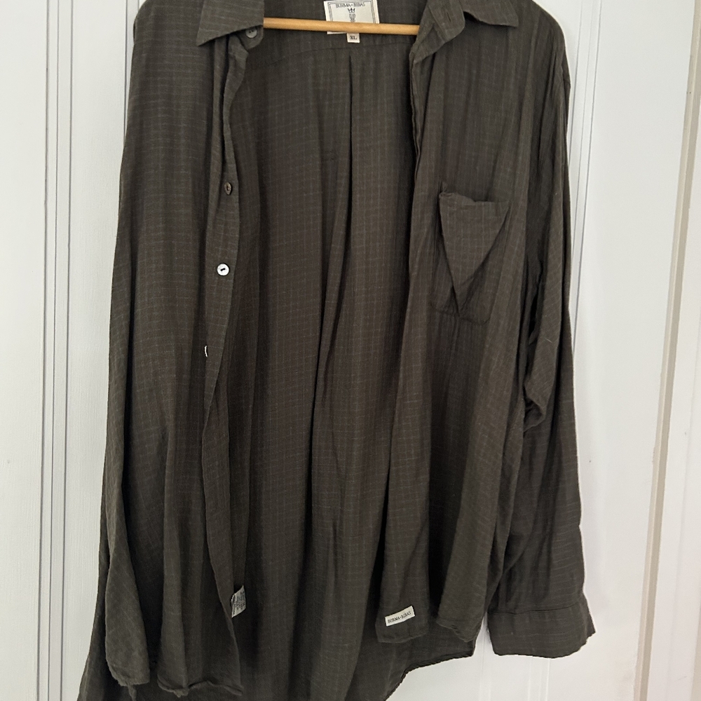 Men's Olive Green Casual Shirt